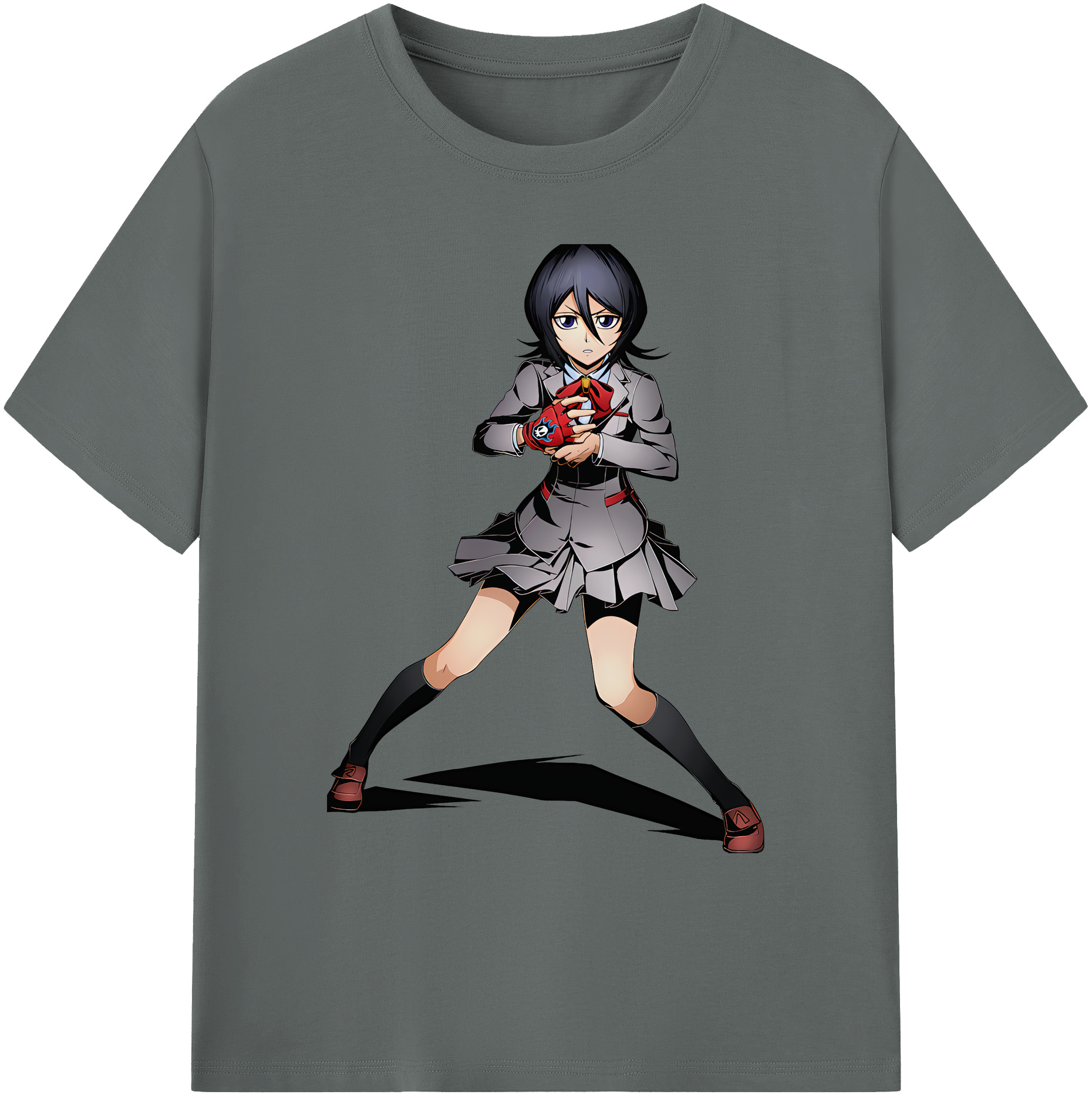 （画像用） ブリーチ 朽木ルキア BLEACH Kuchiki Rukia 綿100％ メンズ半袖Tシャツ｜肌触りやわらか＆通気性